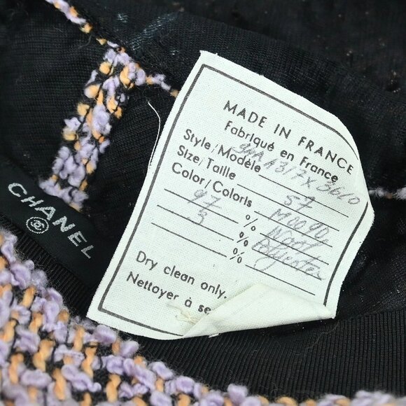 Chanel Purple Wool Bucket Hat 94A #57 Small Good 165560 main image 7